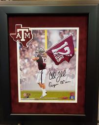 CULLEN GILLASPIA AUTOGRAPHED TEXAS A&M PIECE 202//254